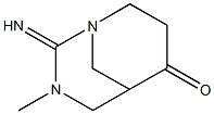 1,3-Diazabicyclo[3.3.1]nonan-6-one,2-imino-3-methyl-(9CI) Struktur