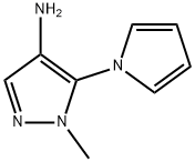 1H-Pyrazol-4-amine,1-methyl-5-(1H-pyrrol-1-yl)-(9CI) Struktur