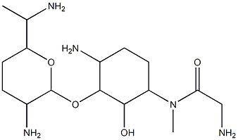 2-deoxy-3-demethoxyfortimicin A Struktur