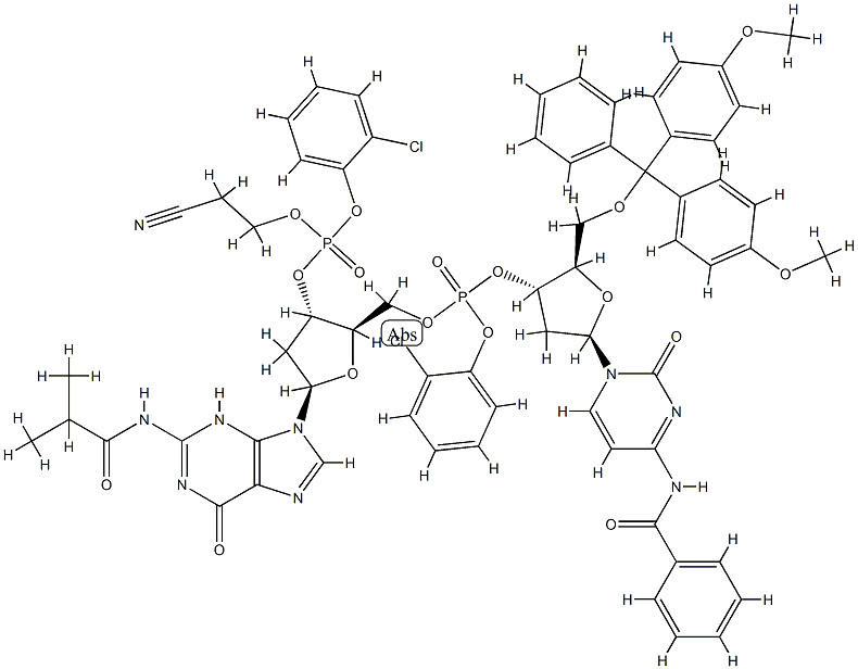 FULLY PROTECTED DEOXYNUCLEOTIDE DIMERD(C PGP) Struktur