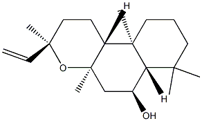 (3R,6aα,10bα)-3α-Ethenyldodecahydro-3,4aβ,7,7,10aβ-pentamethyl-1H-naphtho[2,1-b]pyran-6α-ol Struktur