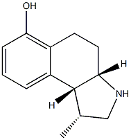 1H-Benz[e]indol-6-ol,2,3,3a,4,5,9b-hexahydro-1-methyl-,(1R,3aS,9bR)-rel-(9CI) Struktur