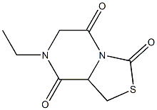 3H-Thiazolo[3,4-a]pyrazine-3,5,8-trione,7-ethyltetrahydro-(9CI) Struktur