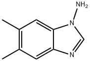 1H-Benzimidazol-1-amine,5,6-dimethyl-(9CI) Struktur