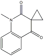 Spiro[cyclopropane-1,3(2H)-quinoline]-2,4(1H)-dione, 1-methyl- (9CI) Struktur