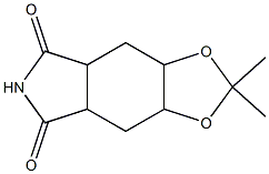 4H-1,3-Dioxolo[4,5-f]isoindole-5,7(3aH,6H)-dione,tetrahydro-2,2-dimethyl-(9CI) Struktur