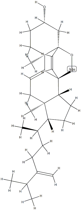 5α,8α-Epidioxyergosta-6,9(11),24(28)-triene-3β-ol Struktur