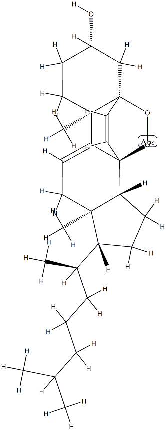 5α,8α-Epidioxy-5α-cholesta-6,9(11)-dien-3β-ol Struktur