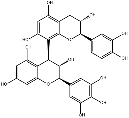 Gallocatechin-(4α→8)-catechin Struktur