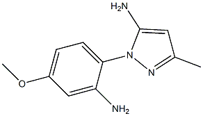 1H-Pyrazol-5-amine,1-(2-amino-4-methoxyphenyl)-3-methyl-(9CI) Struktur