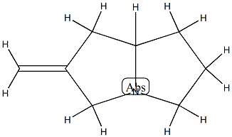 1H-Pyrrolizine,hexahydro-2-methylene-(9CI) Struktur