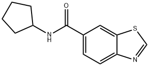 6-Benzothiazolecarboxamide,N-cyclopentyl-(9CI) Struktur