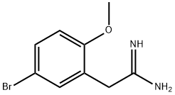 2-(5-bromo-2-methoxyphenyl)acetamidine Struktur