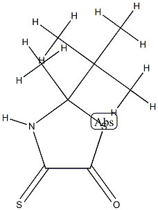 5-Thiazolidinone,2-(1,1-dimethylethyl)-2-methyl-4-thioxo-(9CI) Struktur