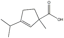 2-Cyclopentene-1-carboxylicacid,3-isopropyl-1-methyl-(5CI) Struktur