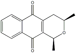 demethoxyeleutherin Struktur