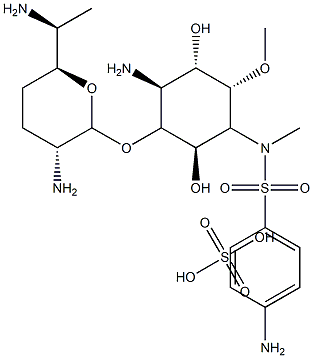 4-N-(4-aminobenzenesulfonyl)fortimicin B Struktur