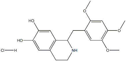 1-(2',4',5-trimethoxybenzyl)-6,7-dihydroxy-1,2,3,4-tetrahydroisoquinoline Struktur