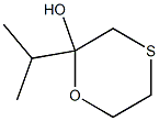 1,4-Oxathian-2-ol,2-(1-methylethyl)-(9CI) Struktur