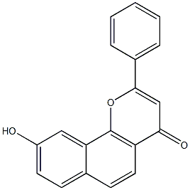 9-hydroxy-alpha-naphthoflavone Struktur