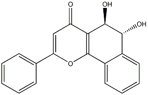 alpha-naphthoflavone-5,6-dihydrodiol Struktur