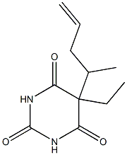 2,4,6(1H,3H,5H)-Pyrimidinetrione,5-ethyl-5-(1-methyl-3-butenyl)-(9CI) Struktur