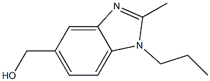 1H-Benzimidazole-5-methanol,2-methyl-1-propyl-(9CI) Struktur