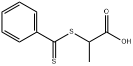 2-(Thiobenzoylthio)propionic acid Struktur