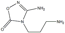 1,2,4-Oxadiazol-5(4H)-one,3-amino-4-(3-aminopropyl)-(9CI) Struktur