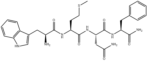 H-Trp-Met-Asn-Phe-NH2 Struktur