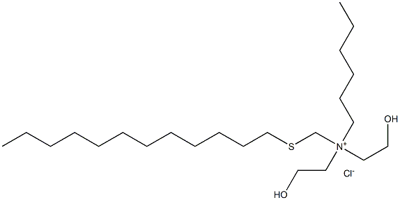 N-((DODECYLTHIO)METHYL)-N,N-BIS(2-HYDROXYETHYL)* Struktur