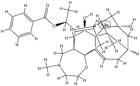 batrachotoxinin A 20-alpha-benzoate Struktur