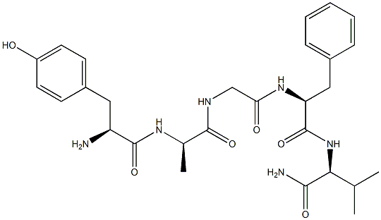 enkephalin, Ala(2)-ValNH2(5)- Struktur