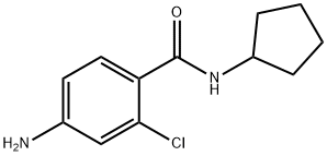 4-amino-2-chloro-N-cyclopentylbenzamide Struktur