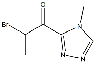 1-Propanone,2-bromo-1-(4-methyl-4H-1,2,4-triazol-3-yl)-(9CI) Struktur