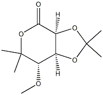 D-lyxo-Hexonic acid, 6-deoxy-5-C-methyl-4-O-methyl-2,3-O-(1-methylethylidene)-, delta-lactone (9CI) Struktur