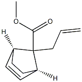 Bicyclo[2.2.1]hept-2-ene-7-carboxylic acid, 7-(2-propenyl)-, methyl ester, (7-anti)- (9CI) Struktur