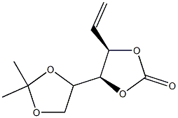 D-arabino-Hex-1-enitol, 1,2-dideoxy-5,6-O-(1-methylethylidene)-, cyclic carbonate (9CI) Struktur