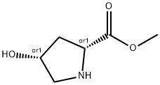 D-Proline, 4-hydroxy-, methyl ester, (4R)-rel- (9CI) Struktur