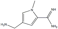 1H-Pyrrole-2-carboximidamide,4-(aminomethyl)-1-methyl-A Struktur