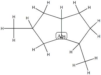 1H-Pyrrolizine,hexahydro-2,5-dimethyl-(9CI) Struktur