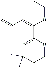 2H-Pyran,6-[(1E)-1-ethoxy-3-methyl-1,3-butadienyl]-3,4-dihydro-4,4-dimethyl-(9CI) Struktur