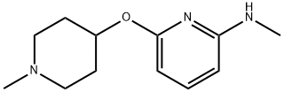 2-Pyridinamine,N-methyl-6-[(1-methyl-4-piperidinyl)oxy]-(9CI) Struktur