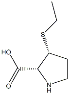 D-Proline, 3-(ethylthio)-, (3S)-rel- (9CI) Struktur