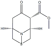 3-Thia-9-azabicyclo[3.3.1]nonane-6-carboxylicacid,9-methyl-7-oxo-,methylester,(1R,5S,6R)-rel-(9CI) Struktur