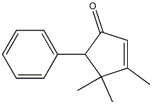 2-Cyclopenten-1-one,3,4,4-trimethyl-5-phenyl-(5CI) Struktur