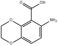 1,4-Benzodioxin-5-carboxylicacid,6-amino-2,3-dihydro-(9CI) Struktur