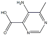 4-Pyrimidinecarboxylicacid,5-amino-6-methyl-(9CI) Struktur