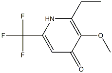 4-Pyridinol,2-ethyl-3-methoxy-6-(trifluoromethyl)-(9CI) Struktur