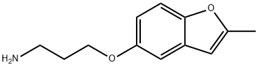 1-Propanamine,3-[(2-methyl-5-benzofuranyl)oxy]-(9CI) Struktur